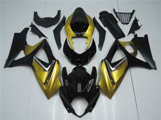 GSXR 1000 K7 07-08 Verkleidung - Gold Schwarz GSXR 1000 K7 07-08 Verkleidung - Gold Schwarz
