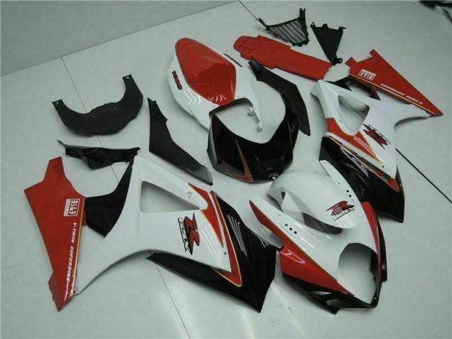 GSXR 1000 K7 07-08 Verkleidung - Rot Weiß GSXR 1000 K7 07-08 Verkleidung - Rot Weiß