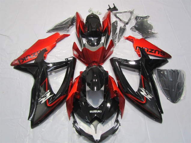 GSXR 1000 K7 07-08 Verkleidung - Schwarz Rot GSXR 1000 K7 07-08 Verkleidung - Schwarz Rot