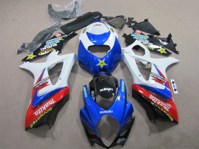 GSXR 1000 K7 07-08 Verkleidungen - Blau Weiß Rockstar GSXR 1000 K7 07-08 Verkleidungen - Blau Weiß Rockstar