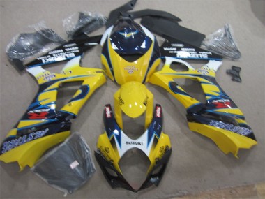 GSXR 1000 K7 07-08 Verkleidungen - Gelb Blau