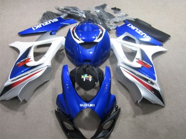 GSXR 1000 K7 07-08 Verkleidungen Komplett Sets - Blau Weiß