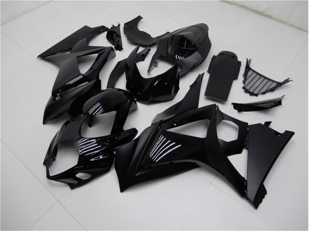 GSXR 1000 K7 07-08 Verkleidungen - Matt schwarz Glänzend