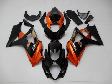GSXR 1000 K7 07-08 Verkleidungen - Orange Schwarz