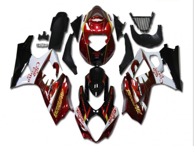 GSXR 1000 K7 07-08 Verkleidungen - Rot Weiß Schwarz GSXR 1000 K7 07-08 Verkleidungen - Rot Weiß Schwarz