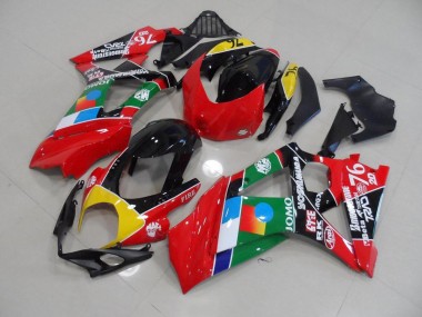 GSXR 1000 K7 07-08 Verkleidungen - Rot und Grün