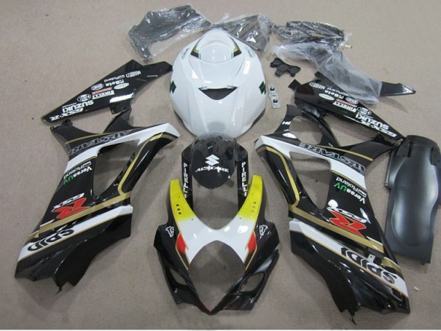 GSXR 1000 K7 07-08 Verkleidungen - Schwarz Weiß GSXR 1000 K7 07-08 Verkleidungen - Schwarz Weiß