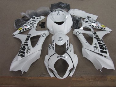 GSXR 1000 K7 07-08 Verkleidungen - Weiß Schwarz Jordan