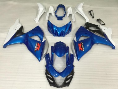 GSXR 1000 K9 09-16 Verkleidung & Plastik - Blau Weiß