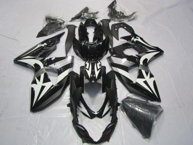 GSXR 1000 K9 09-16 Verkleidung - Schwarz Weiß