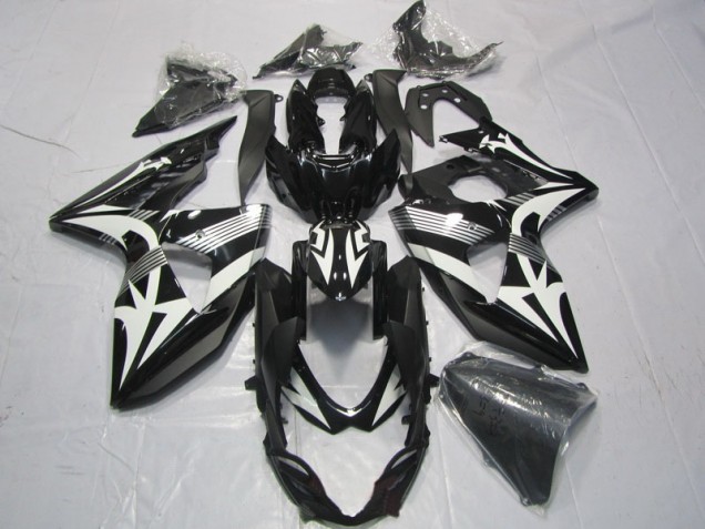 GSXR 1000 K9 09-16 Verkleidung - Schwarz Weiß GSXR 1000 K9 09-16 Verkleidung - Schwarz Weiß