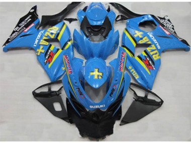 GSXR 1000 K9 09-16 Verkleidungen - Blau Rizla Hopper