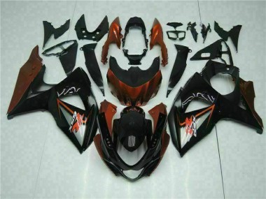 GSXR 1000 K9 09-16 Verkleidungen - Braun Schwarz