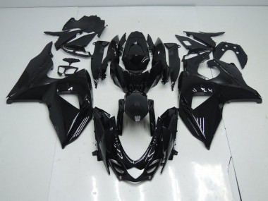 GSXR 1000 K9 09-16 Verkleidungen - Glänzend Schwarz