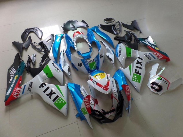 GSXR 1000 K9 09-16 Verkleidungen - Hell blau Fixi GSXR 1000 K9 09-16 Verkleidungen - Hell blau Fixi