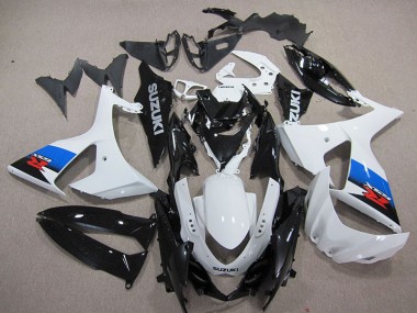 GSXR 1000 K9 09-16 Verkleidungen & Plastik - Weiß Schwarz