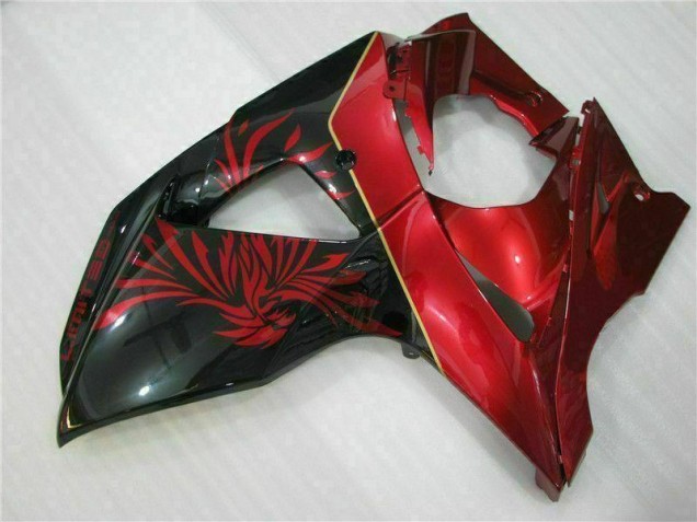 GSXR 1000 K9 09-16 Verkleidungen - Rot Flamme Schwarz GSXR 1000 K9 09-16 Verkleidungen - Rot Flamme Schwarz