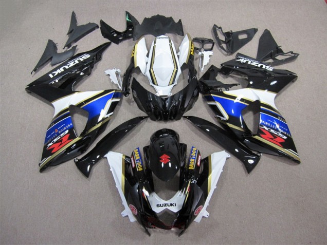 GSXR 1000 K9 09-16 Verkleidungen - Schwarz Blau Weiß Dunkel Hund GSXR 1000 K9 09-16 Verkleidungen - Schwarz Blau Weiß Dunkel Hund