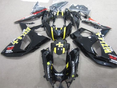 GSXR 1000 K9 09-16 Verkleidungen - Schwarzer Rizla Holzfäller