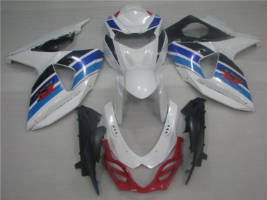 GSXR 1000 K9 09-16 Verkleidungen - Weiß Blau
