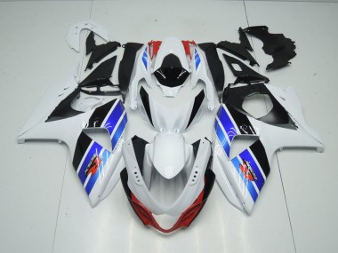 GSXR 1000 K9 09-16 Verkleidungen - Weiß Blau Schwarz