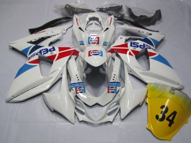 GSXR 1000 K9 09-16 Verkleidungen - Weiß Pepsi 34