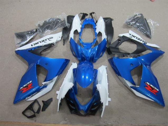 GSXR 1000 K9 09-16 VollVerkleidungen & Plastik - Blau Weiß GSXR 1000 K9 09-16 VollVerkleidungen & Plastik - Blau Weiß