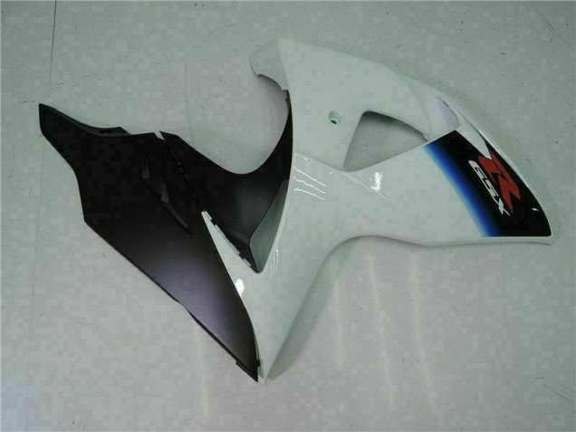 GSXR 1000 K9 09-16 Vollverkleidung - Weiß Schwarz GSXR 1000 K9 09-16 Vollverkleidung - Weiß Schwarz