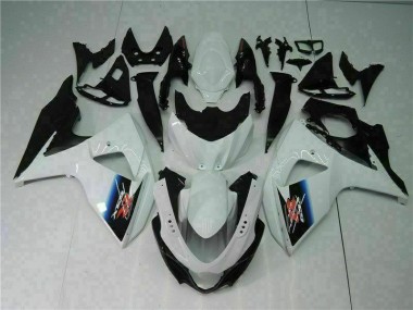 GSXR 1000 K9 09-16 Vollverkleidung - Weiß Schwarz