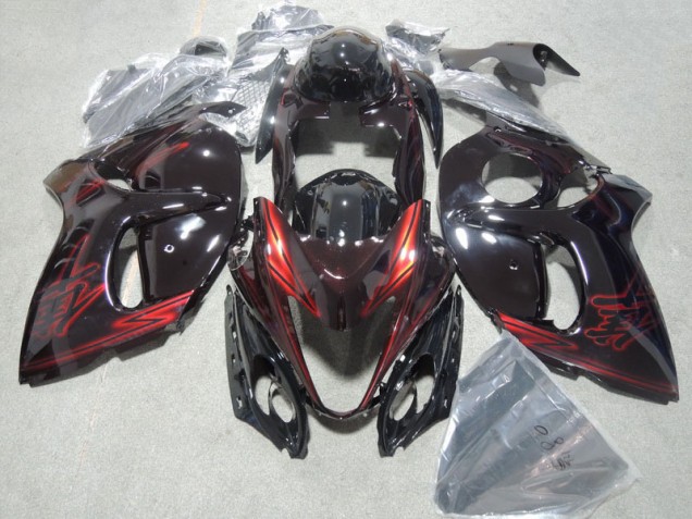 GSXR 1300 Hayabusa 08-19 Verkleidung & Plastik - Schwarz Rot GSXR 1300 Hayabusa 08-19 Verkleidung & Plastik - Schwarz Rot