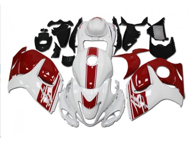 GSXR 1300 Hayabusa 08-19 Verkleidung - Weiß Rot GSXR 1300 Hayabusa 08-19 Verkleidung - Weiß Rot