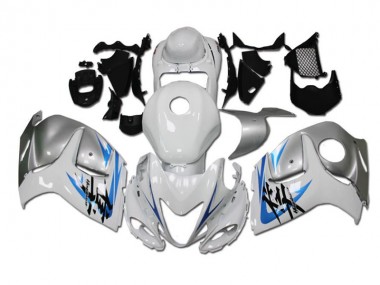 GSXR 1300 Hayabusa 08-19 Verkleidungen - Weiß Blau