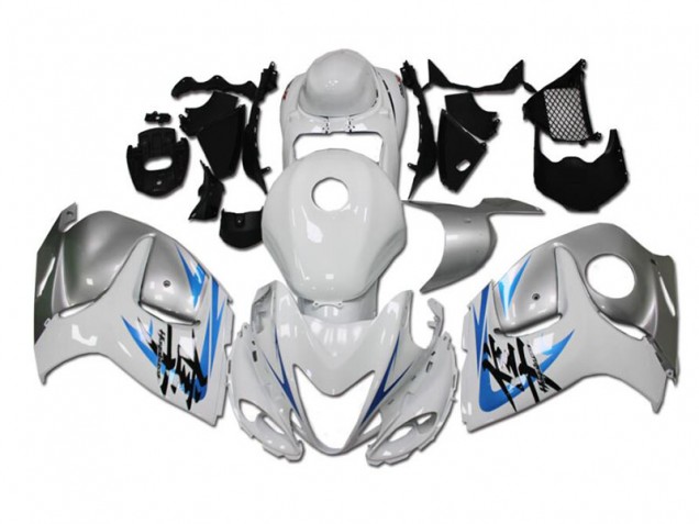 GSXR 1300 Hayabusa 08-19 Verkleidungen - Weiß Blau GSXR 1300 Hayabusa 08-19 Verkleidungen - Weiß Blau