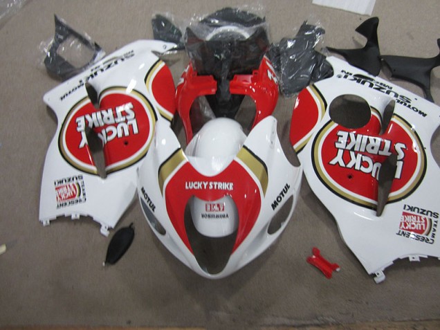 GSXR 1300 Hayabusa 96-07 Verkleidungen - Weiß Lucky Strike Motul GSXR 1300 Hayabusa 96-07 Verkleidungen - Weiß Lucky Strike Motul