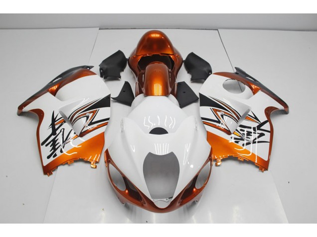 GSXR 1300 Hayabusa 96-07 Verkleidungen - Weiß Orange GSXR 1300 Hayabusa 96-07 Verkleidungen - Weiß Orange