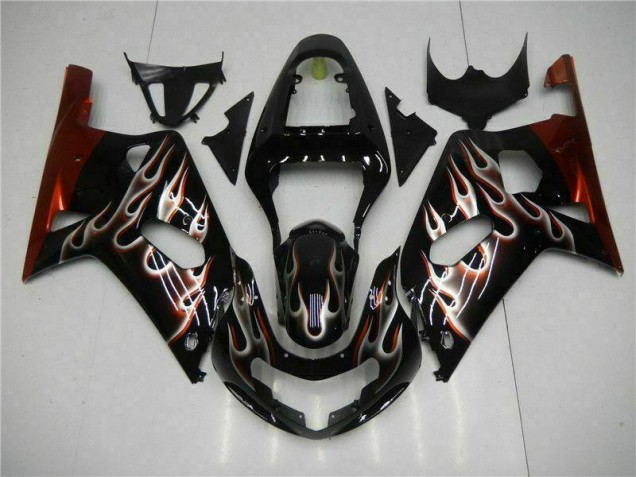 GSXR 600 / 750 K1 K2 K3 01-03 Verkleidung - Schwarz GSXR 600 / 750 K1 K2 K3 01-03 Verkleidung - Schwarz