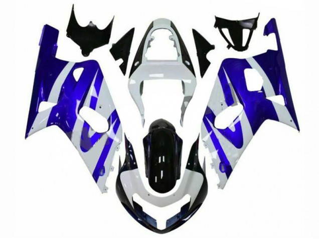 GSXR 600 / 750 K1 K2 K3 01-03 Verkleidungen - Blau Weiß GSXR 600 / 750 K1 K2 K3 01-03 Verkleidungen - Blau Weiß