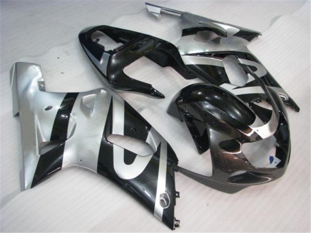 GSXR 600 / 750 K1 K2 K3 01-03 Verkleidungen - Silber Schwarz GSXR 600 / 750 K1 K2 K3 01-03 Verkleidungen - Silber Schwarz