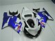 GSXR 600 / 750 K1 K2 K3 01-03 Verkleidungen - Weiß Blau GSXR 600 / 750 K1 K2 K3 01-03 Verkleidungen - Weiß Blau