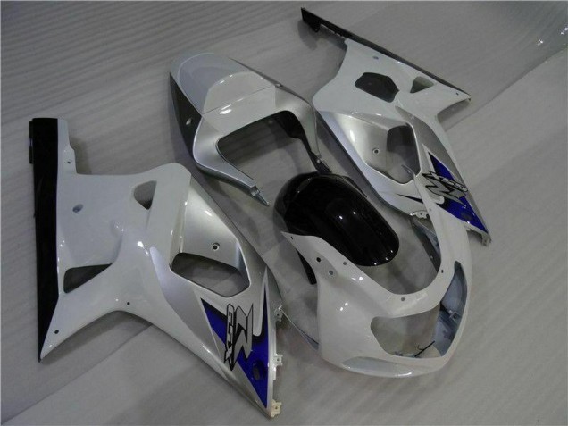GSXR 600 / 750 K1 K2 K3 01-03 Verkleidungen - Weiß Silber GSXR 600 / 750 K1 K2 K3 01-03 Verkleidungen - Weiß Silber