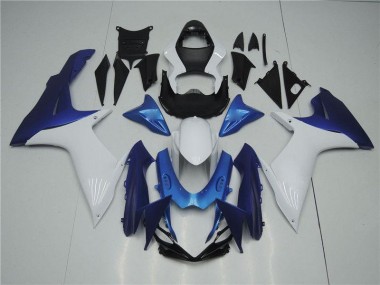 GSXR 600 / 750 K11 11-24 Verkleidungen - Weiß Blau