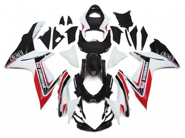 GSXR 600 / 750 K11 11-24 Verkleidungen - Weiß Rot Schwarz GSXR 600 / 750 K11 11-24 Verkleidungen - Weiß Rot Schwarz