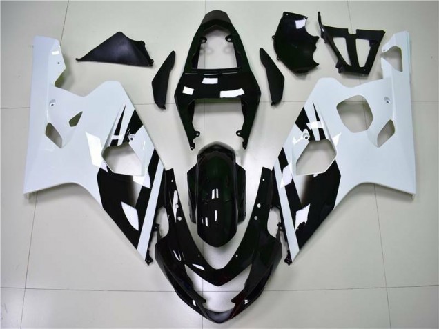 GSXR 600 / 750 K4 04-05 Verkleidung - Weiß Schwarz GSXR 600 / 750 K4 04-05 Verkleidung - Weiß Schwarz