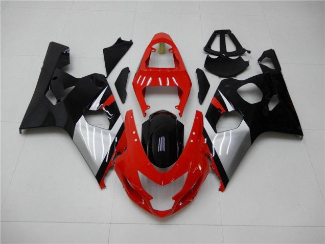 GSXR 600 / 750 K4 04-05 Verkleidungen - Rot Schwarz GSXR 600 / 750 K4 04-05 Verkleidungen - Rot Schwarz