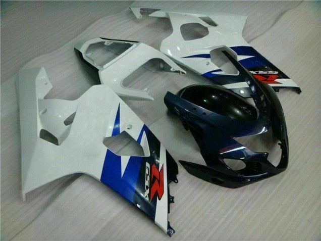 GSXR 600 / 750 K4 04-05 Verkleidungen - Weiß Schwarz GSXR 600 / 750 K4 04-05 Verkleidungen - Weiß Schwarz