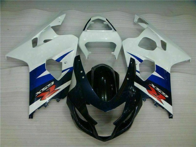 GSXR 600 / 750 K4 04-05 Verkleidungen - Weiß Schwarz GSXR 600 / 750 K4 04-05 Verkleidungen - Weiß Schwarz