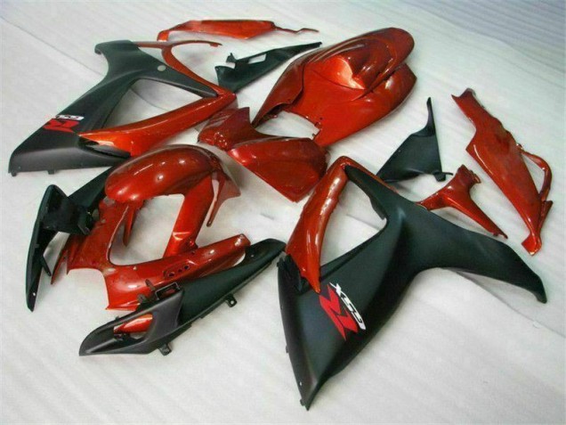 GSXR 600 / 750 K6 06-07 Verkleidung - Rot Schwarz GSXR 600 / 750 K6 06-07 Verkleidung - Rot Schwarz
