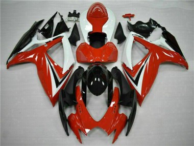 GSXR 600 / 750 K6 06-07 Verkleidung - Rot Weiß