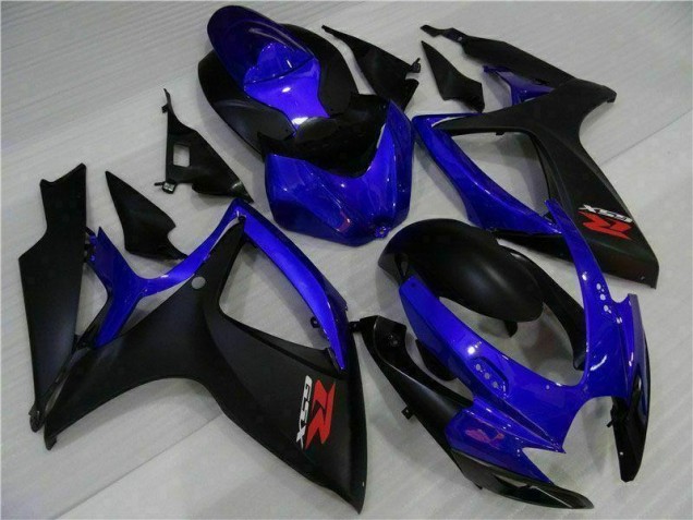GSXR 600 / 750 K6 06-07 Verkleidungen - Blau Schwarz GSXR 600 / 750 K6 06-07 Verkleidungen - Blau Schwarz