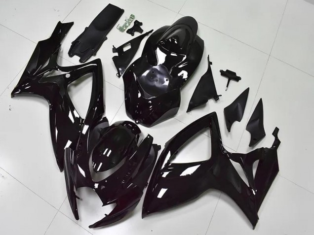 GSXR 600 / 750 K6 06-07 Verkleidungen - Glänzend Schwarz GSXR 600 / 750 K6 06-07 Verkleidungen - Glänzend Schwarz